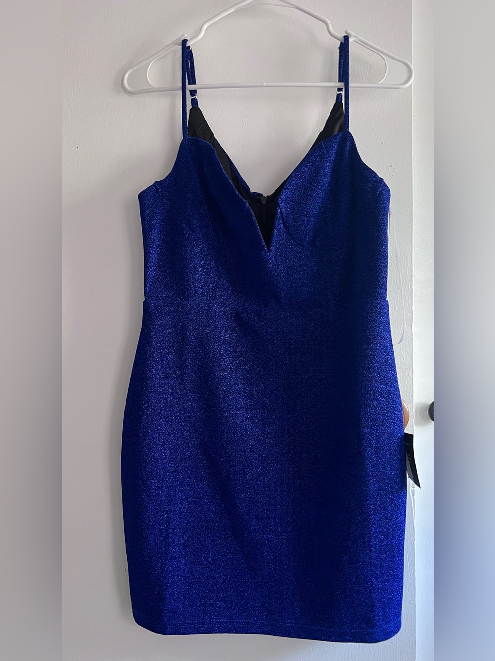 Lulu's Royal Blue Sparkle Midi Dress